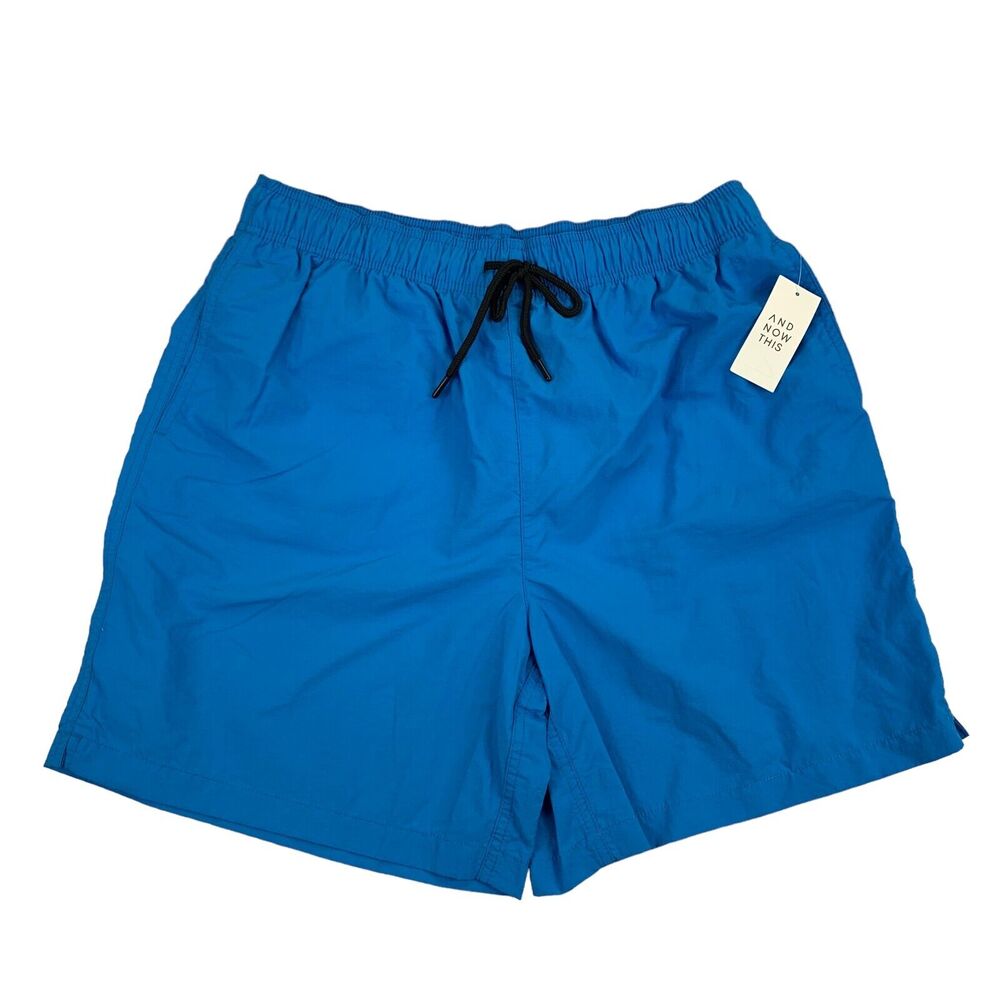 And Now This Mens Regular Fit Nylon Drawstring Hybrid Shorts Light Blue L